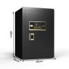 2.4 Cubic Feet Electronic Digital Security Safe with Keypad and Key for Home Office Safe Box; Suitable for Home; Office; Hotel(Black)