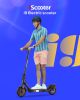 iscooter i9 us electric scooter with bag motor 350W 42v7.5ah, speed up to 30km/h 8.5 inch 2 wheel  folding adult with LED