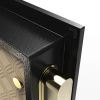 2.4 Cubic Feet Electronic Digital Security Safe with Keypad and Key for Home Office Safe Box; Suitable for Home; Office; Hotel(Black)