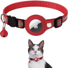 Pet GPS Finder Luminous Protective Case For Apple Air Tag Tracker Case 1 Pcs (Color: Red, Type: Pet Supplies)