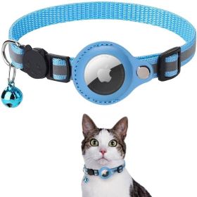 Pet GPS Finder Luminous Protective Case For Apple Air Tag Tracker Case 1 Pcs (Color: Blue, Type: Pet Supplies)