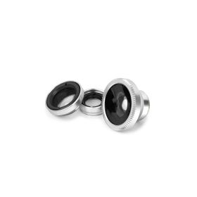 Phone Camera Lens Kit Magnetic 180Â¬âˆžFisheye Lens 0.67xWide Angle 10X Macro Lens (Color: Silver)